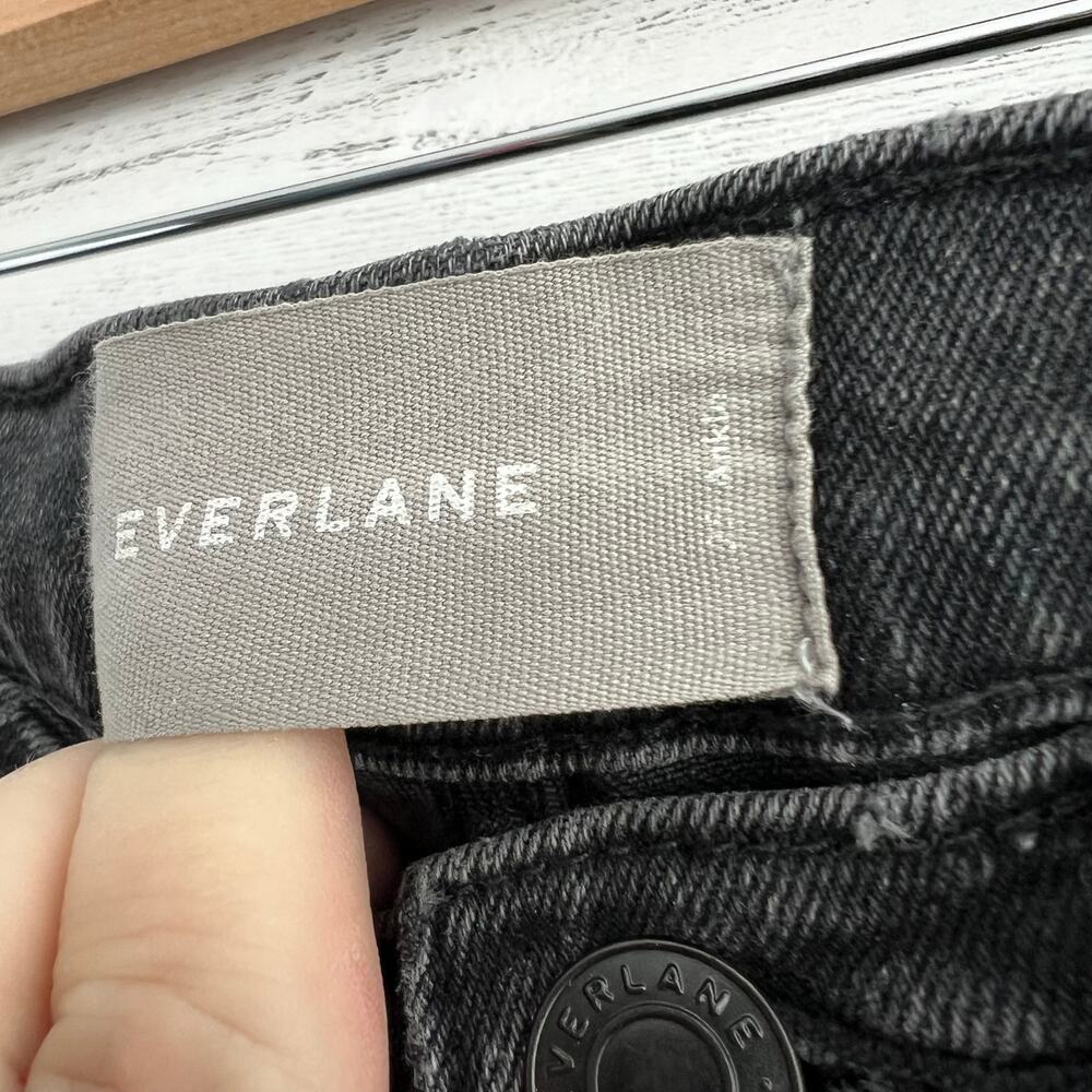 Everlane Dark Wash High Rise Straight Denim Jeans Size 6 - Picture 3 of 7